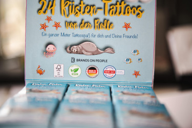 Küsten Tattoos, Temporäre Tattoos, Display