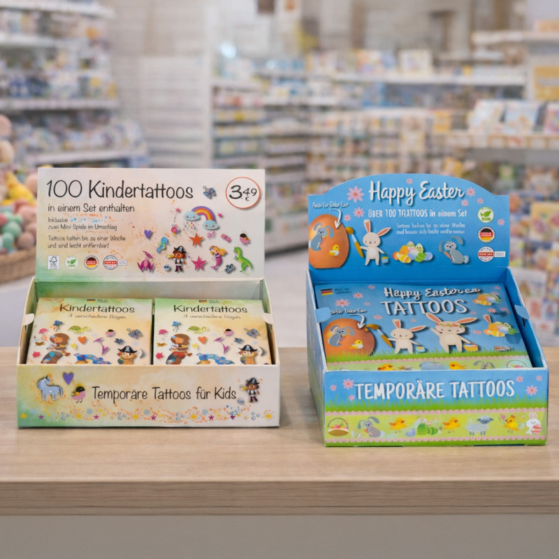 Display Temporäre Tattoos