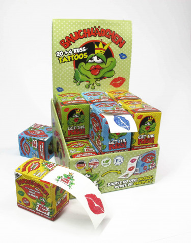 Display Bauchlädchen Temporäre Tattoos