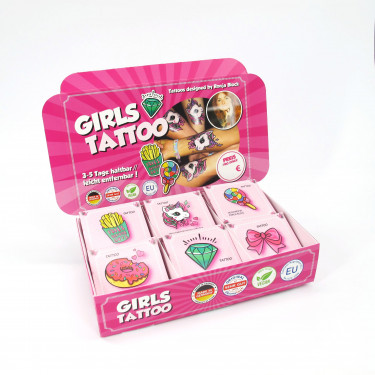 Display Girls Tattoo Temporäre Tattoos
