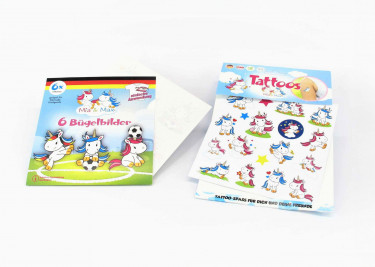 Einleger Temporäre Tattoos Bügelbilder Einhorn