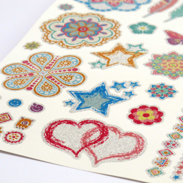 Glitzertattoos auf Tattoobogen