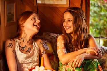 Hennatattoo Kinder lachen