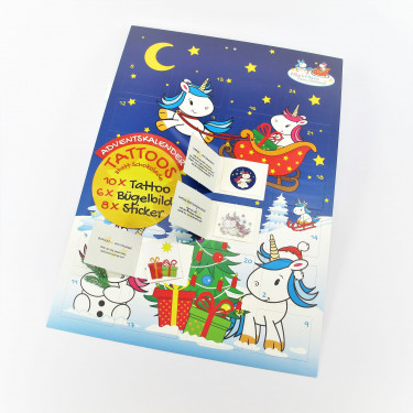 Tattoo Kalender Temporäre Tattoos vorne