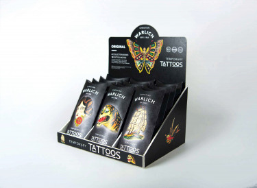 Kissenverpackung Temporäre Tattoos Display