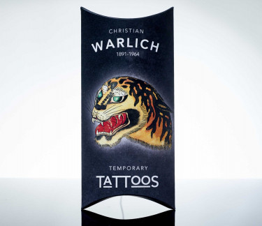Kissenverpackung Temporäre Tattoos Christian Warlich