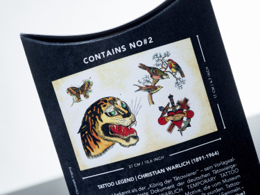 Kissenverpackung Temporäre Tattoos individuelle Rückseite