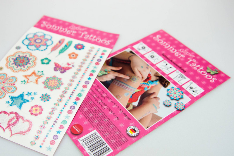 Einleger temporäre tattoos